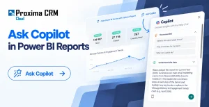 Ask Copilot in Proxima Cloud CRM